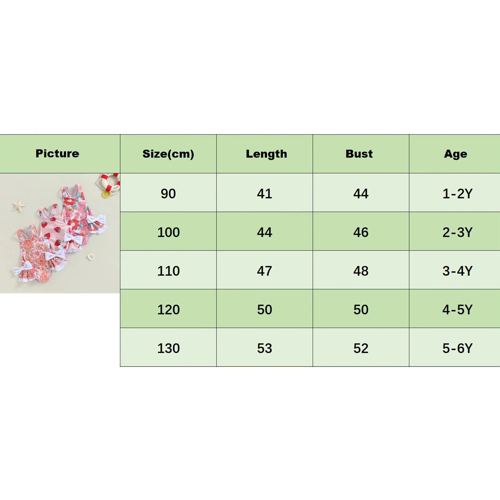 Baby Girl Floral Bathing Suit