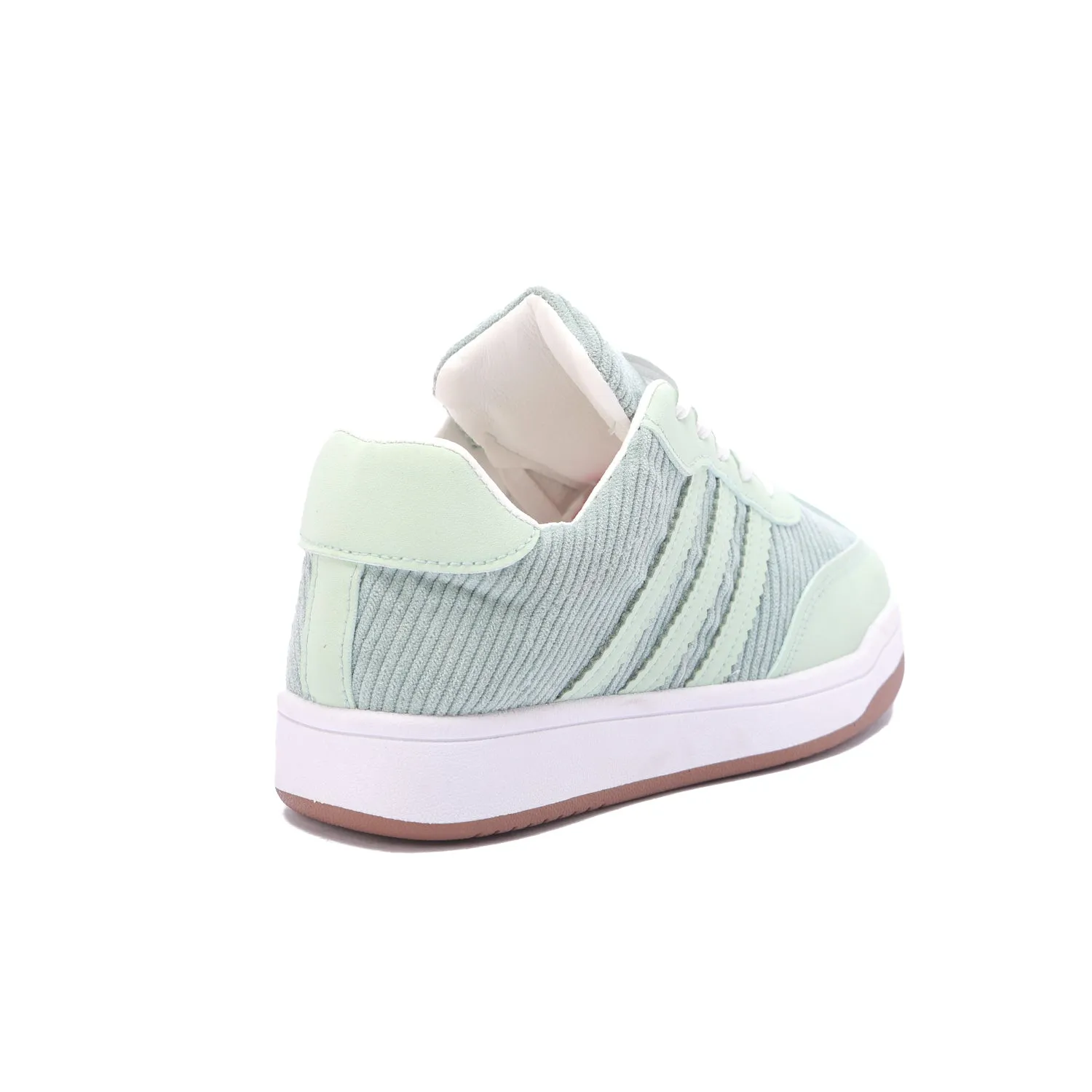 Corduroy Retro Sneakers-Mint Green