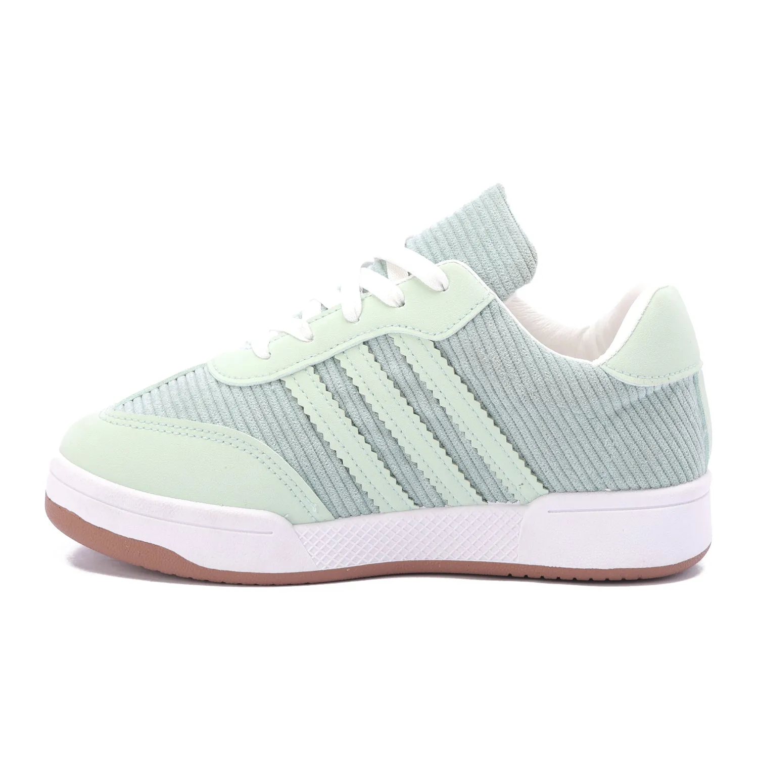 Corduroy Retro Sneakers-Mint Green