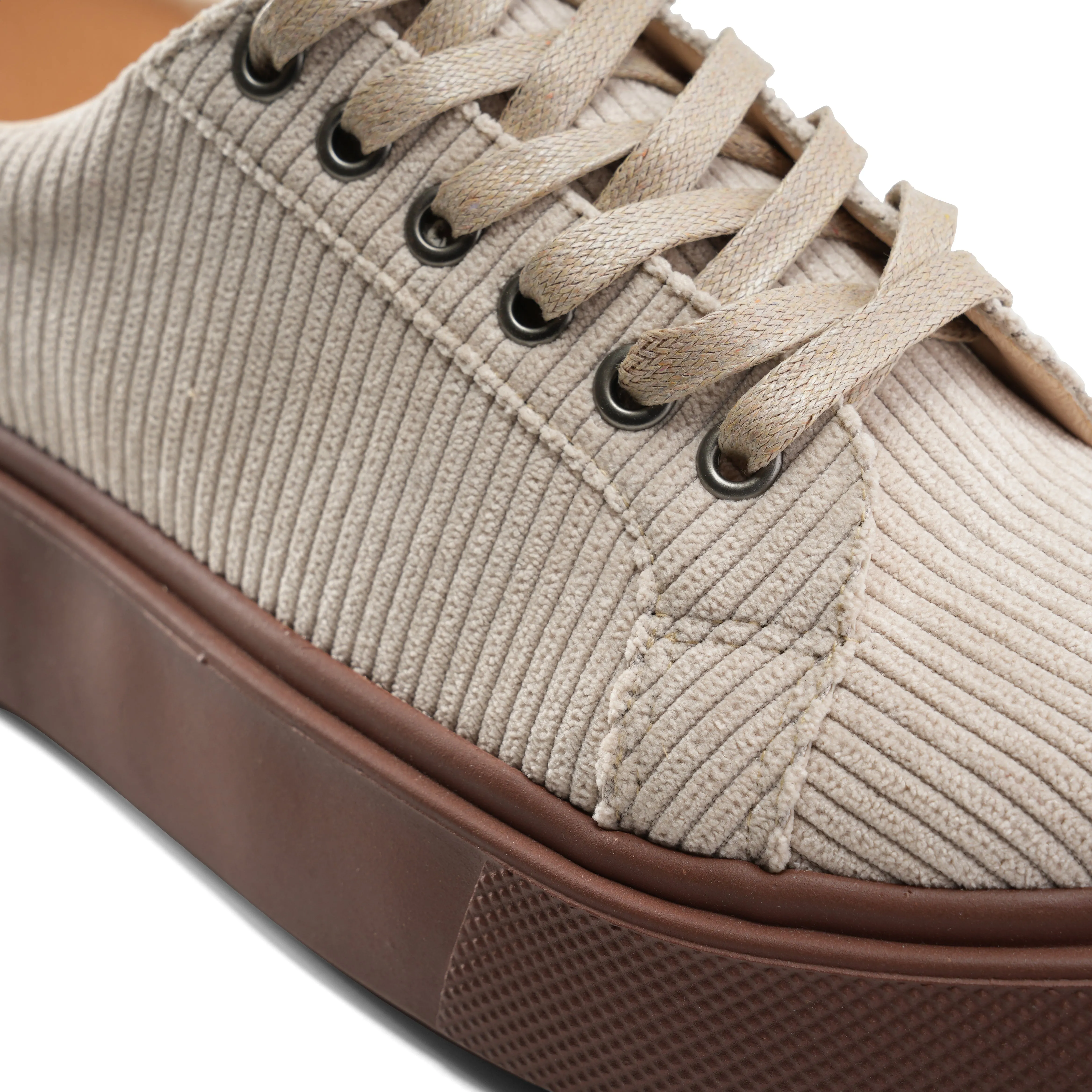 Corduroy Sneakers - Beige