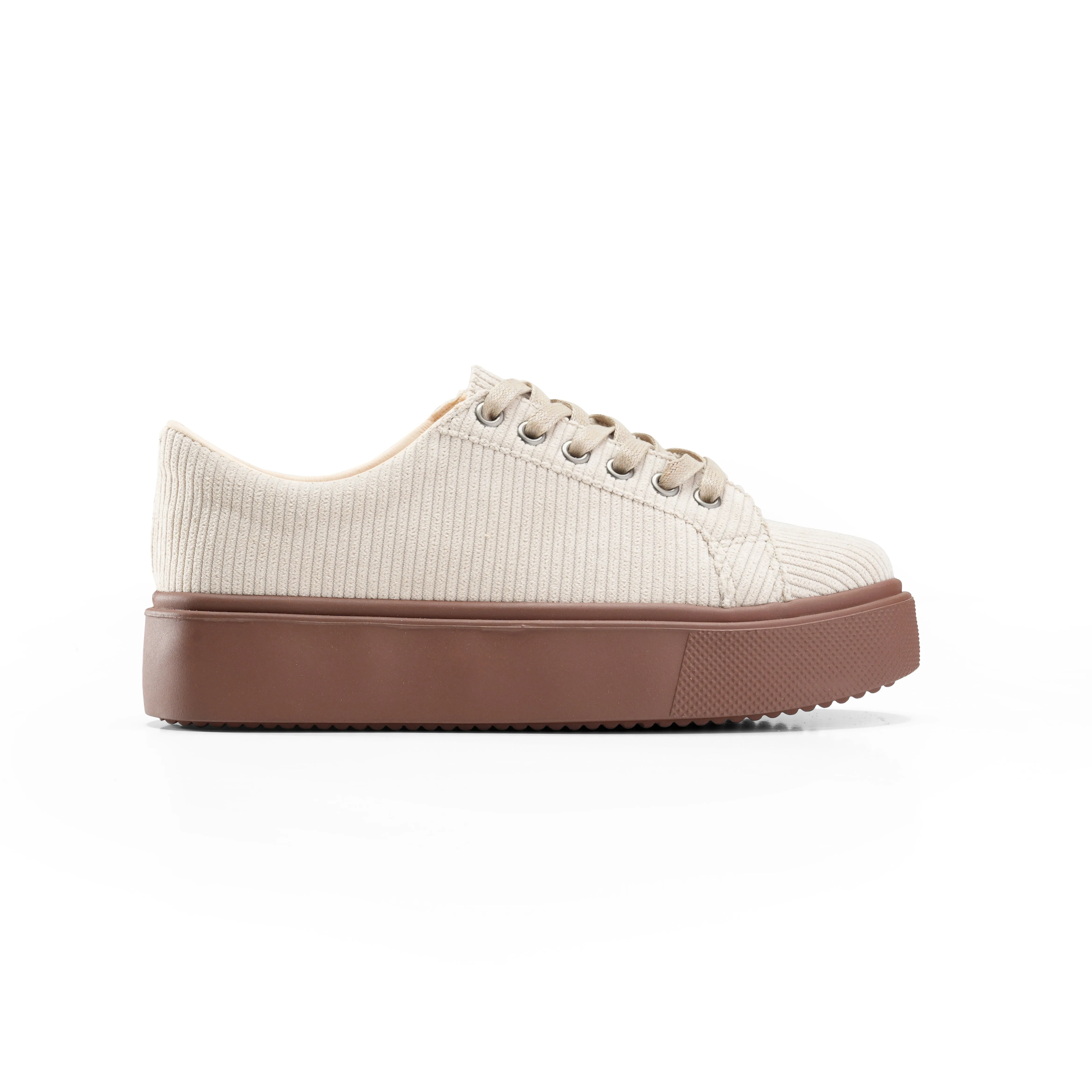 Corduroy Sneakers - Beige