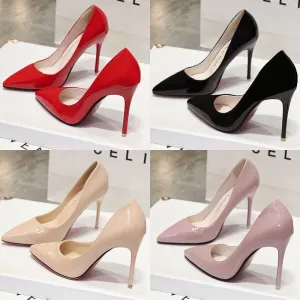 Elegante Damen High Heels mit Spitz zulaufender Kappe fr den Sommer