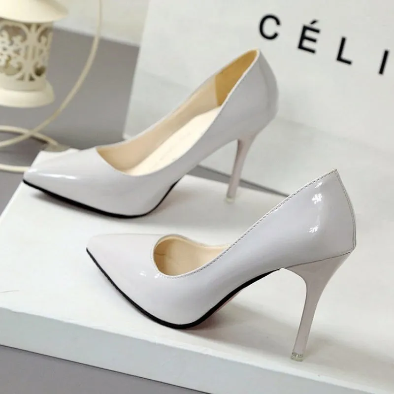 Elegante Damen High Heels mit Spitz zulaufender Kappe fr den Sommer
