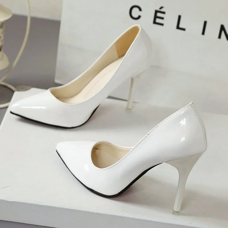 Elegante Damen High Heels mit Spitz zulaufender Kappe fr den Sommer