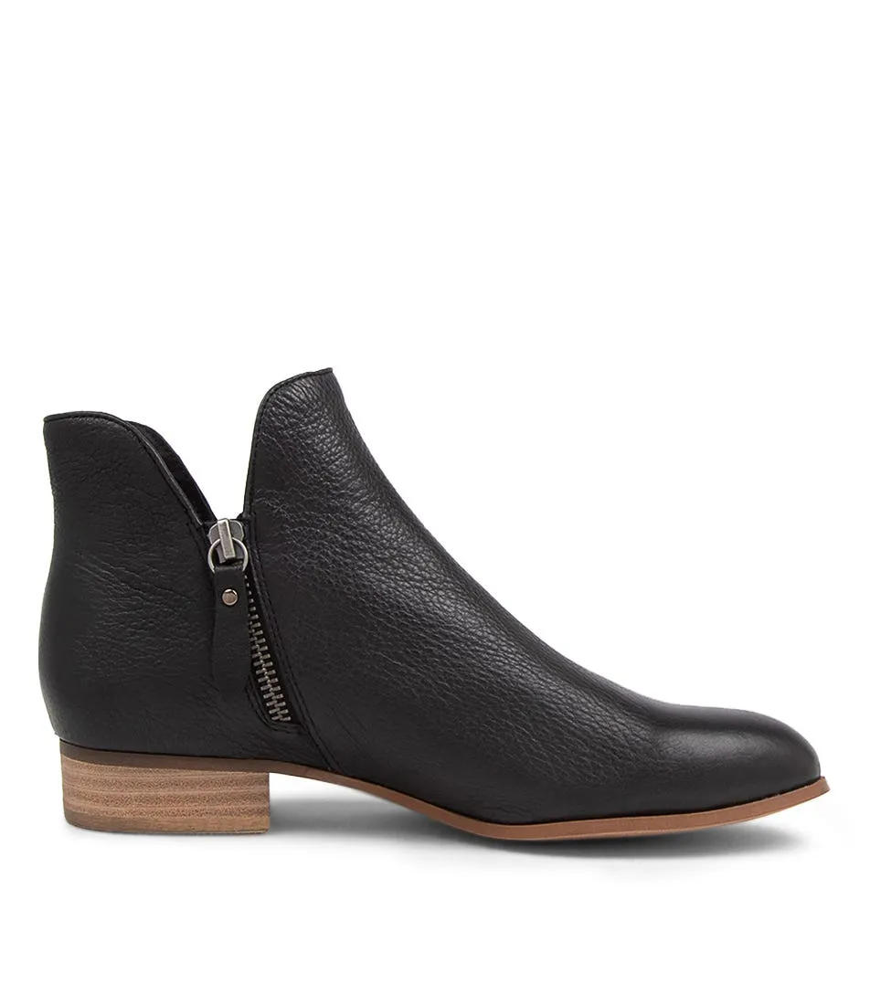 Faye Boots - Black Leather