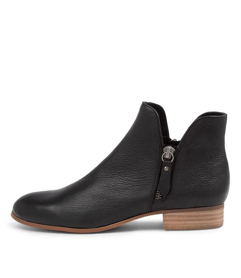 Faye Boots - Black Leather