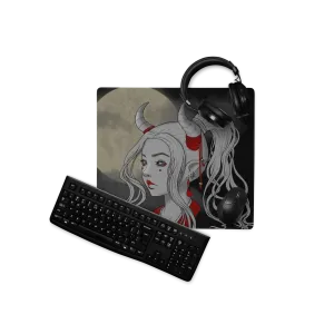 Oni Girl by Leticia Lobato - Gaming mouse pad