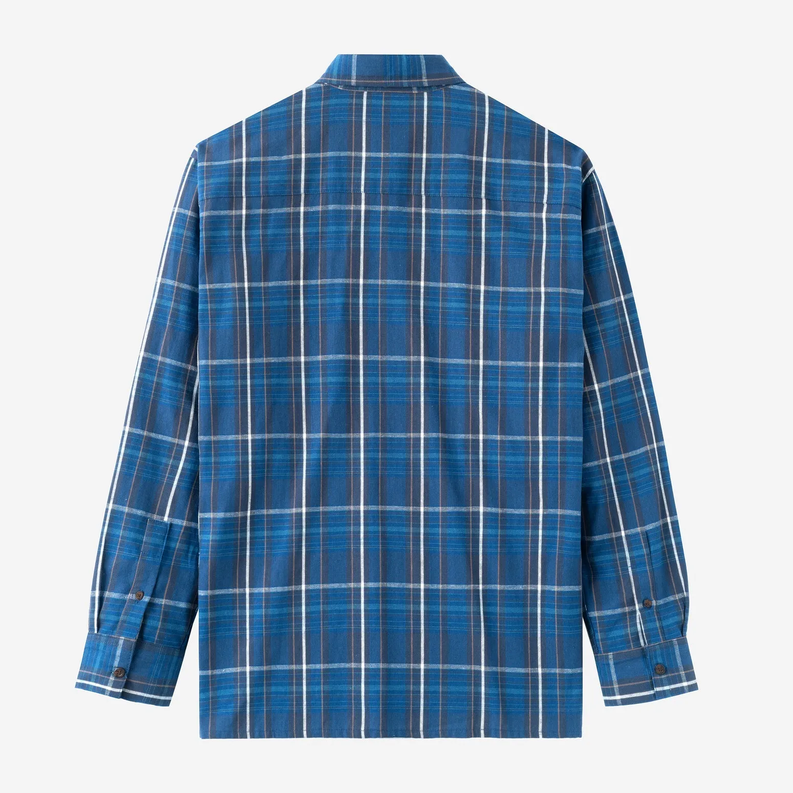 Summer Classic Long Sleeve Shirt - Blue Square
